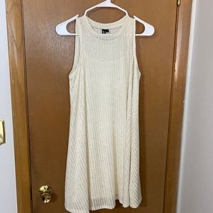 Ivory with gold sparkle dress